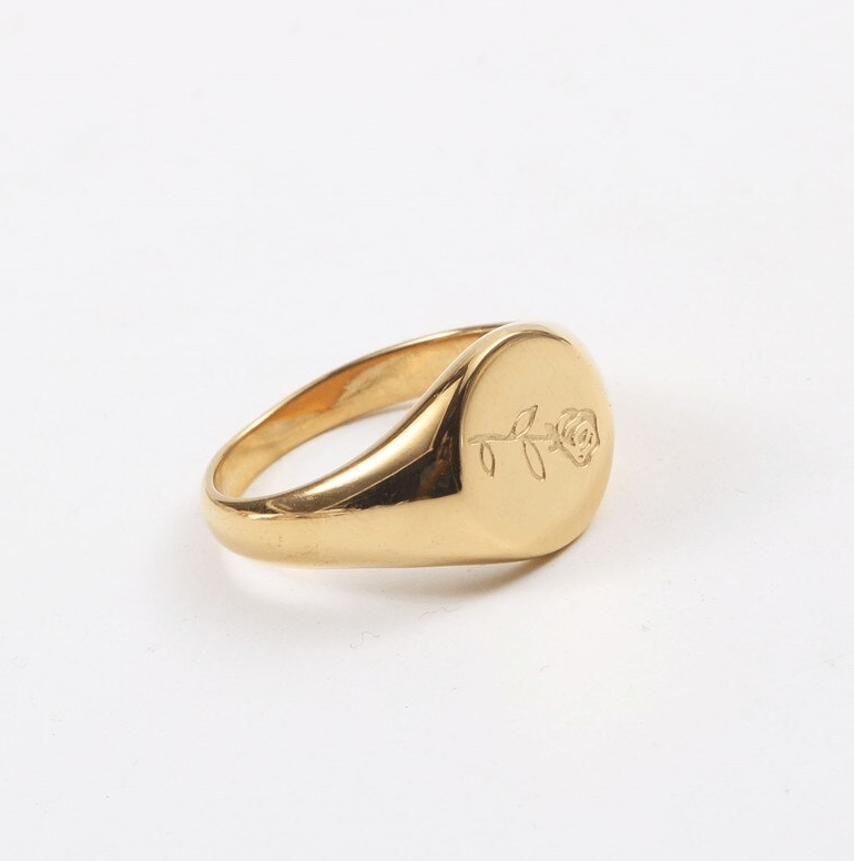 melomelo Samantha - Rose Signet Ring