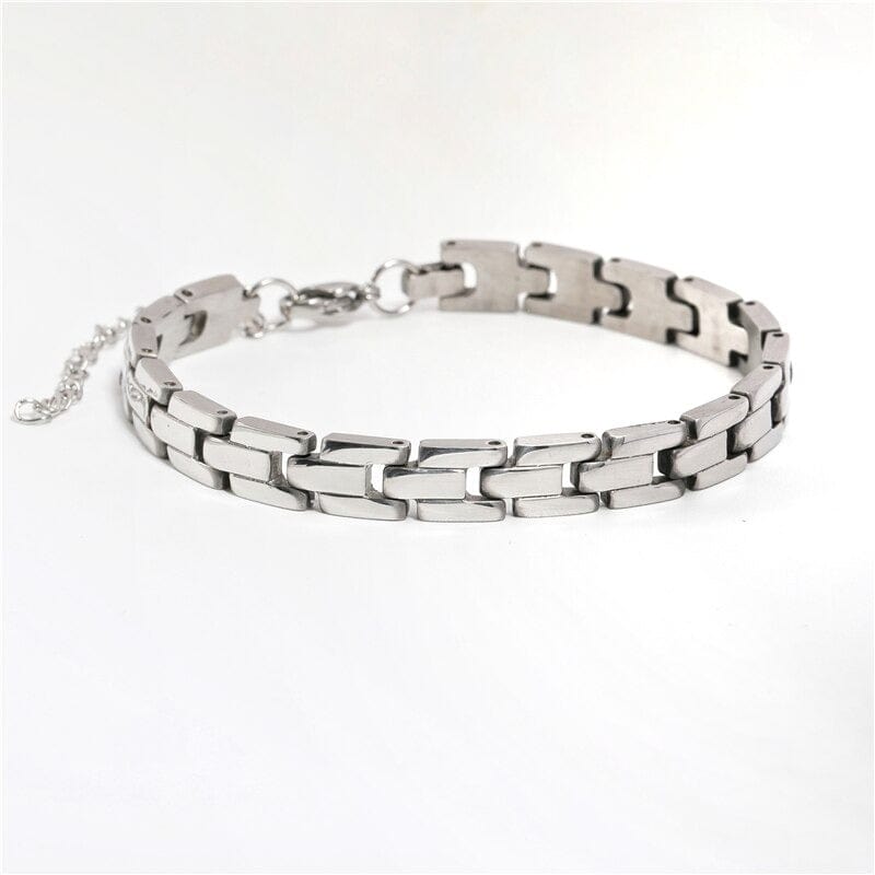 melomelo Silver Aubree - Panther Link Bracelet