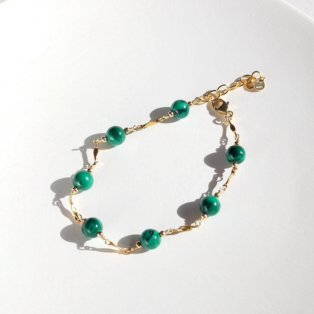 melomelo Style 1 Genuine Malachite & Pearl Bracelets