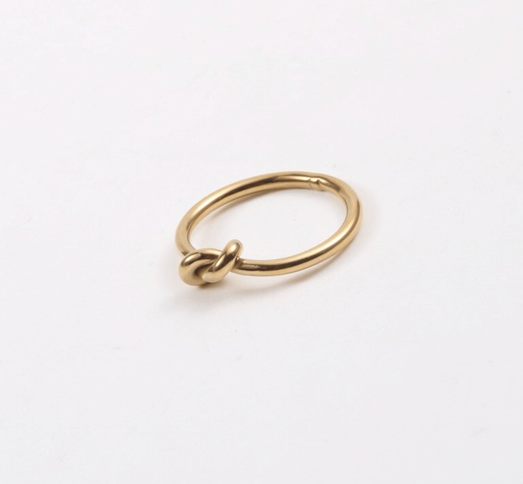 melomelo Syrakus - Simple Gold Knot Ring