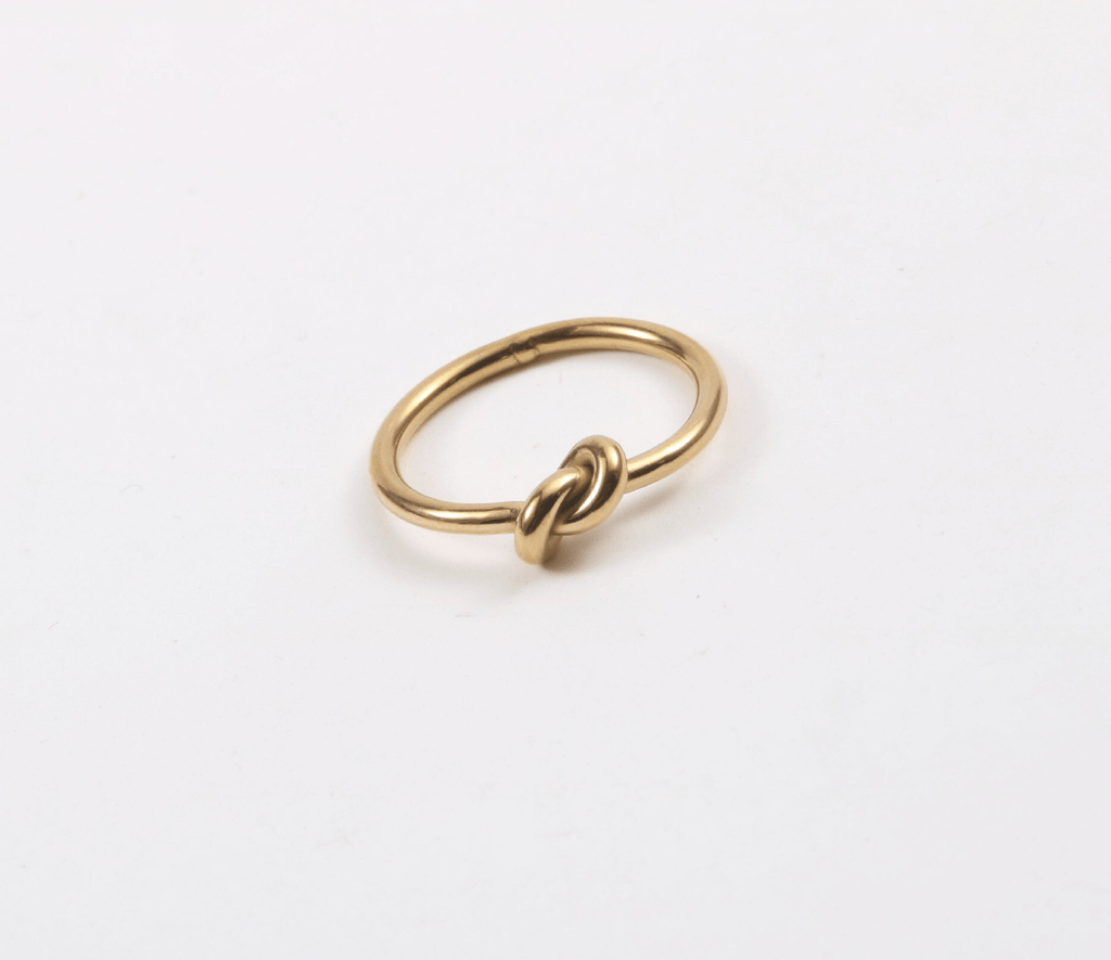 melomelo Syrakus - Simple Gold Knot Ring