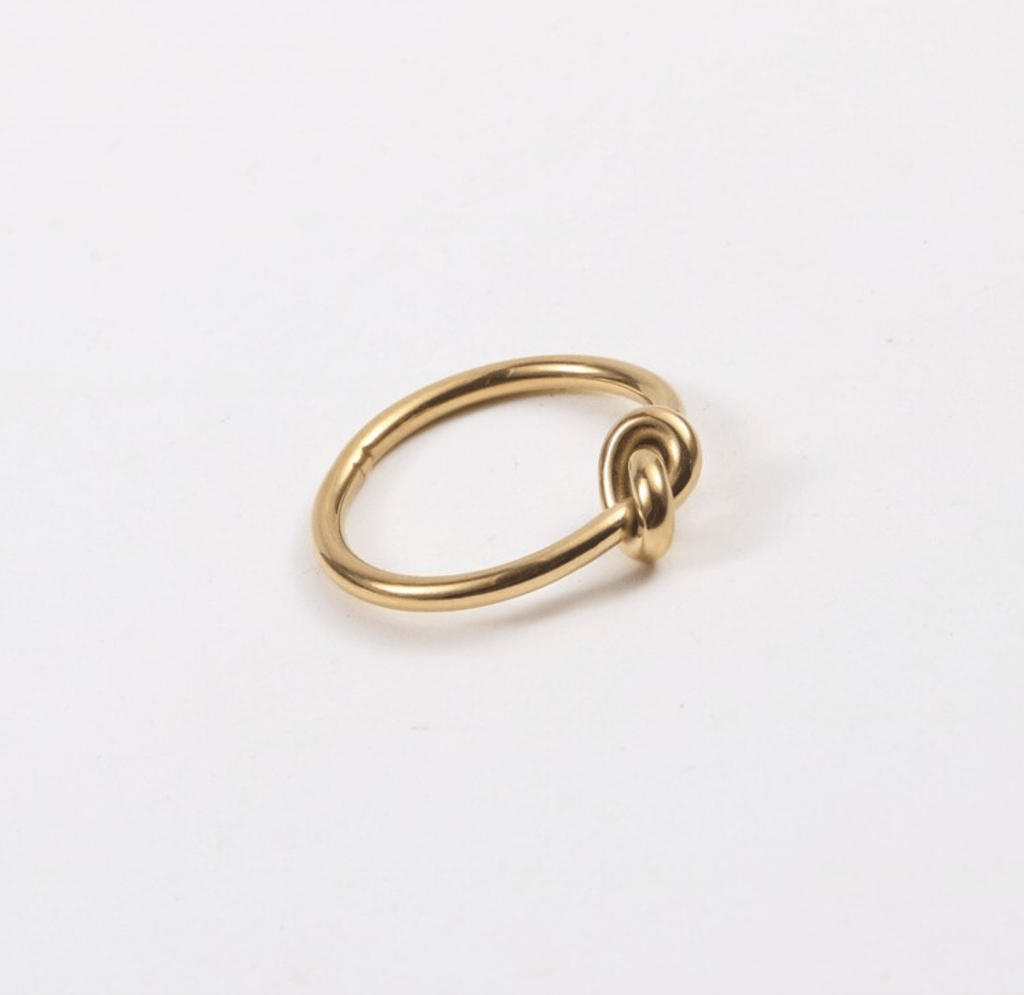 melomelo Syrakus - Simple Gold Knot Ring