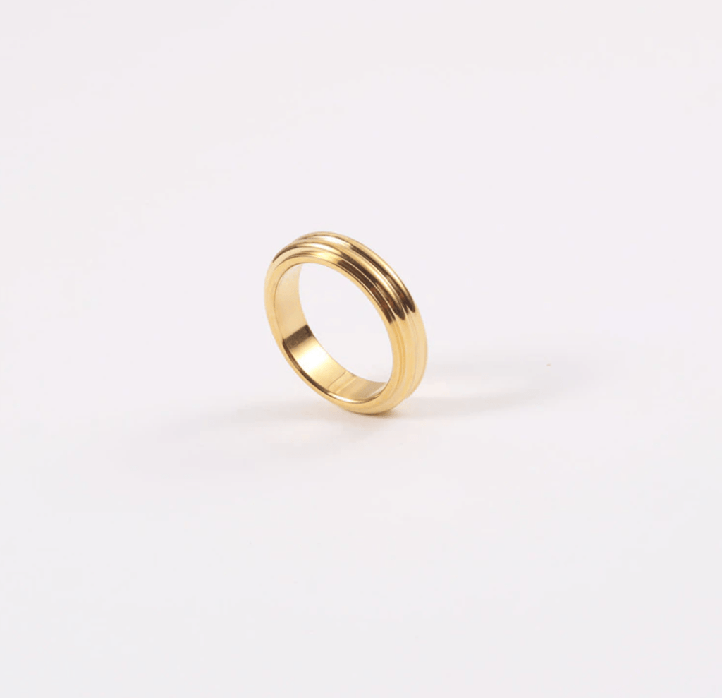 melomelo Velvet - Threader Gold Band Ring