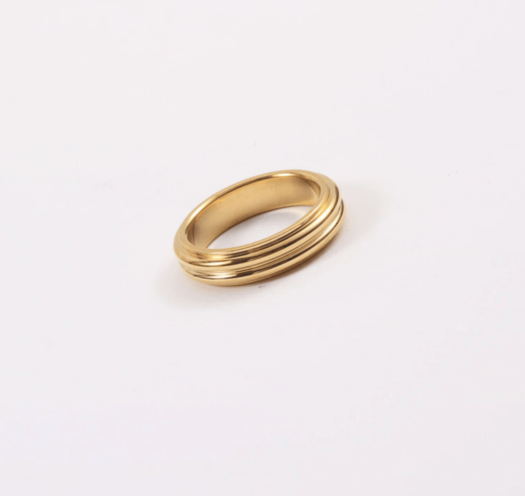 melomelo Velvet - Threader Gold Band Ring