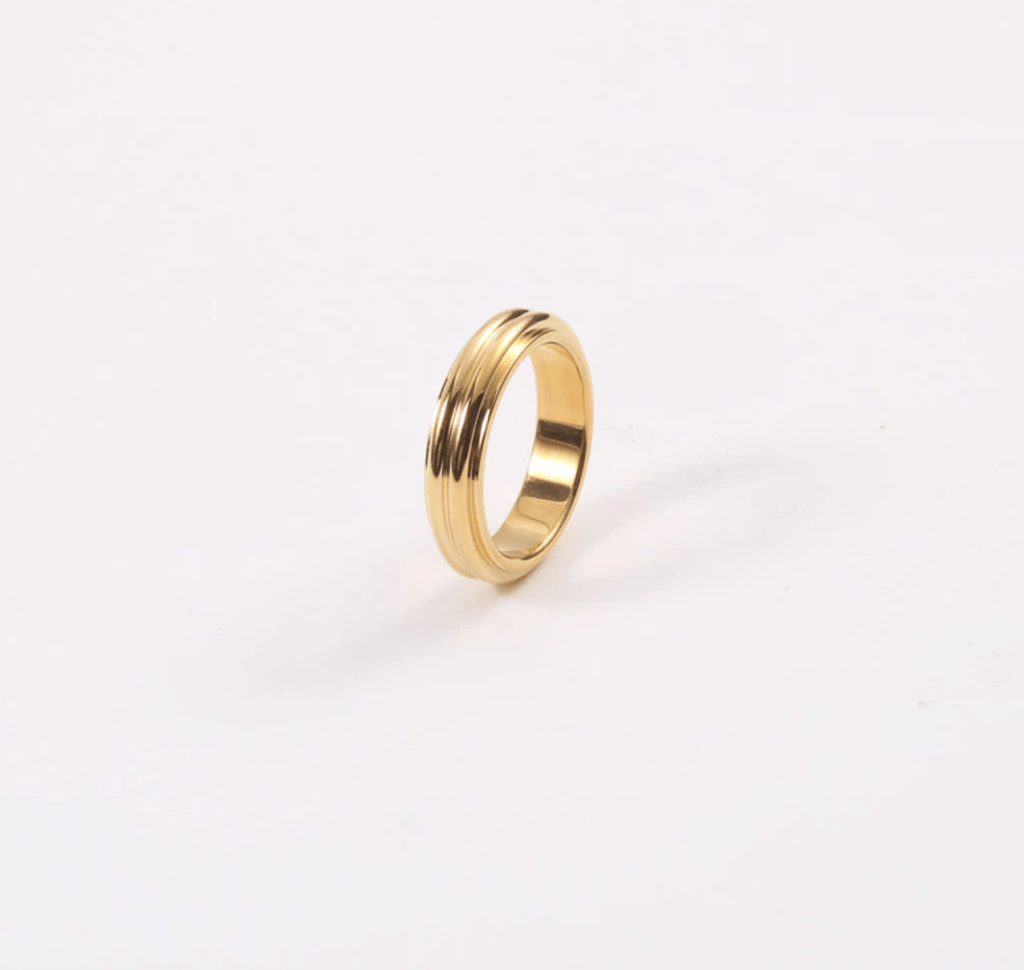 melomelo Velvet - Threader Gold Band Ring