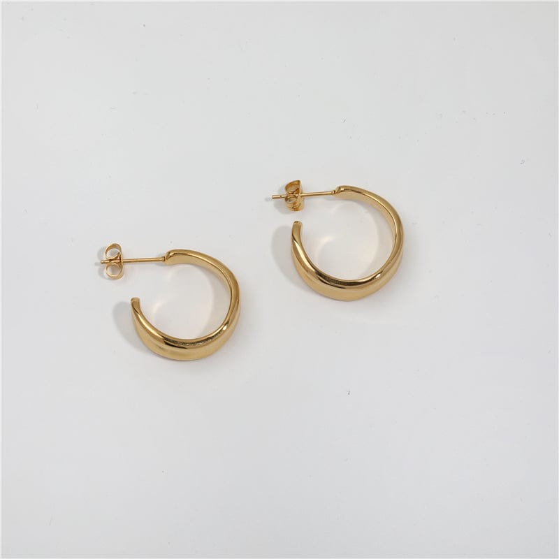 melomelo Vitenka - Textured Uneven Hoop Earrings