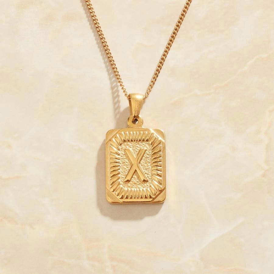 melomelo X Valentin - Initial Letter A-Z Pendant Necklaces