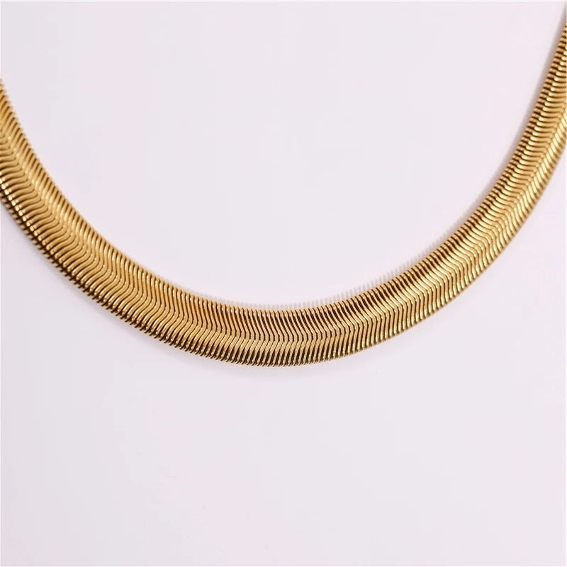 melomelo Alonna - 8mm Women's Herringbone Necklace 