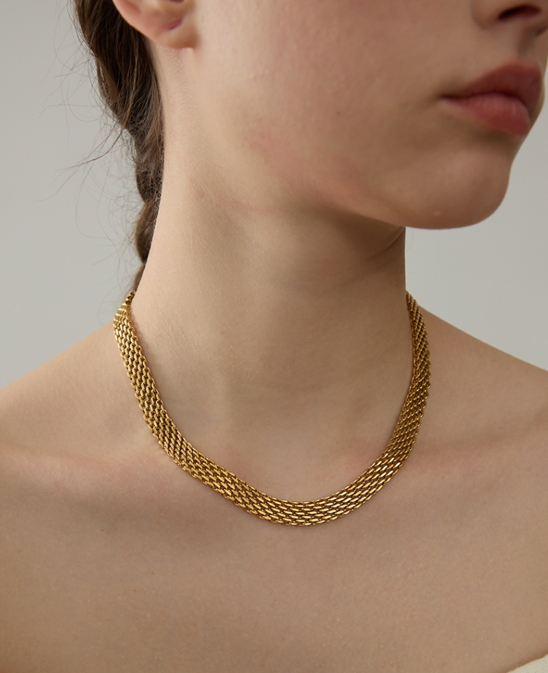 melomelo Andreas - Mesh Chain Necklace