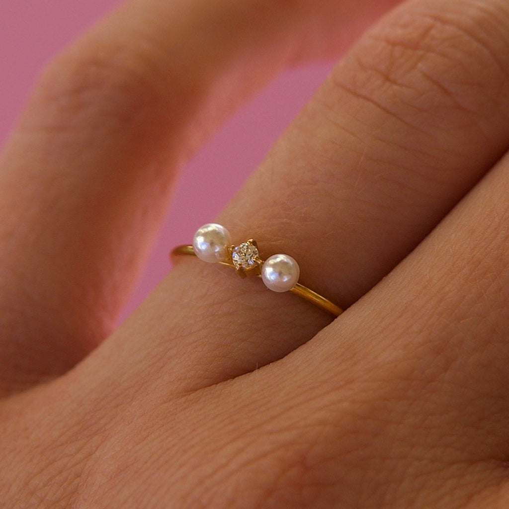 melomelo Betzing - Pearl Band Ring