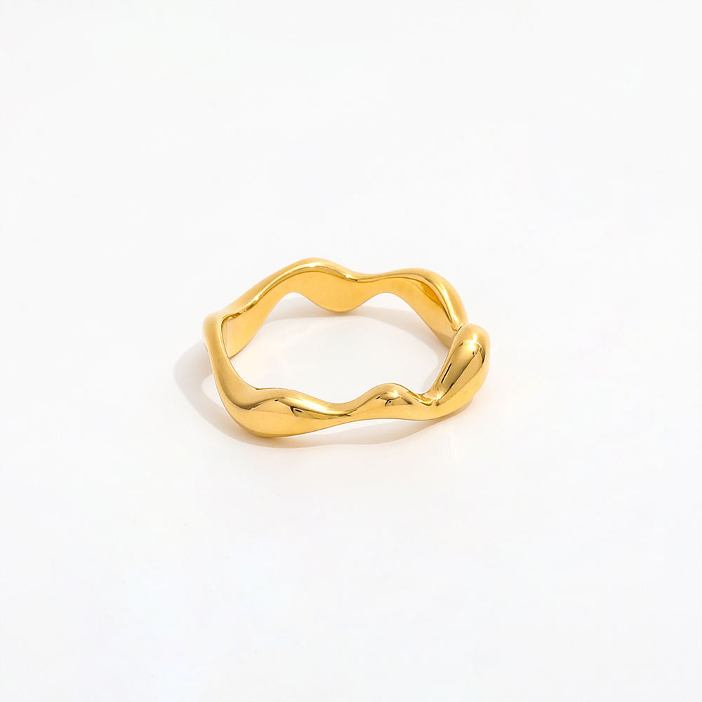 melomelo Dante - Wave Ring Gold