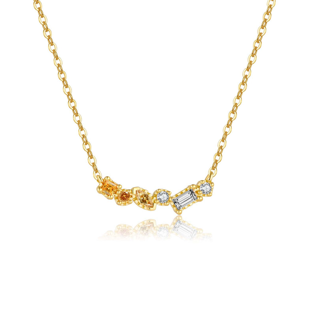 melomelo Fiona - Birthstone Necklace Gold