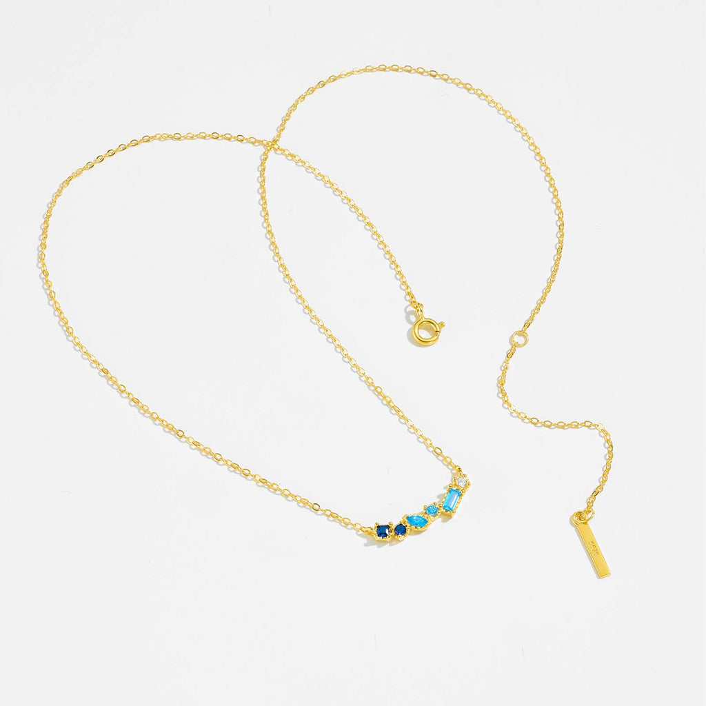 melomelo Fiona - Birthstone Necklace Gold