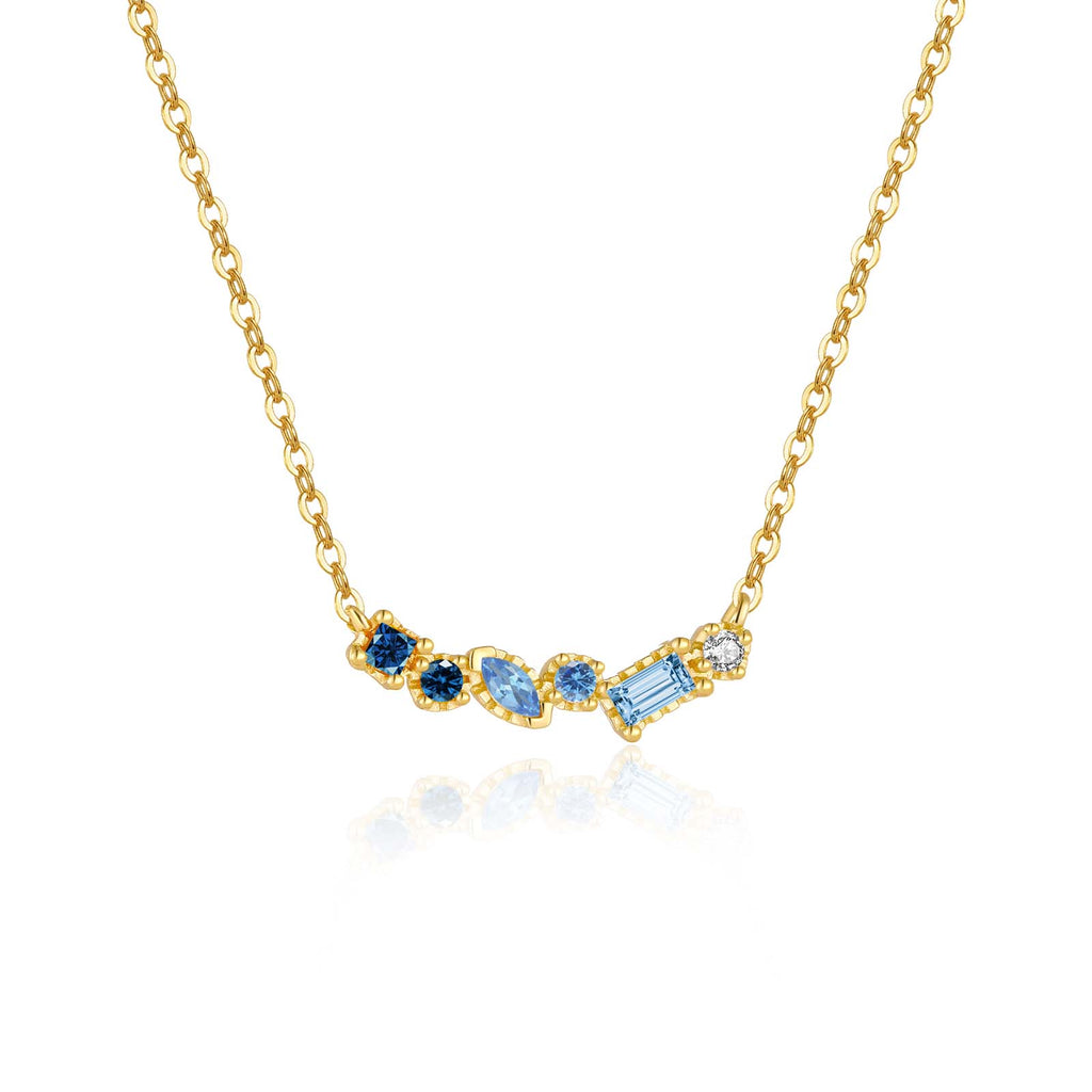 melomelo Fiona - Birthstone Necklace Gold