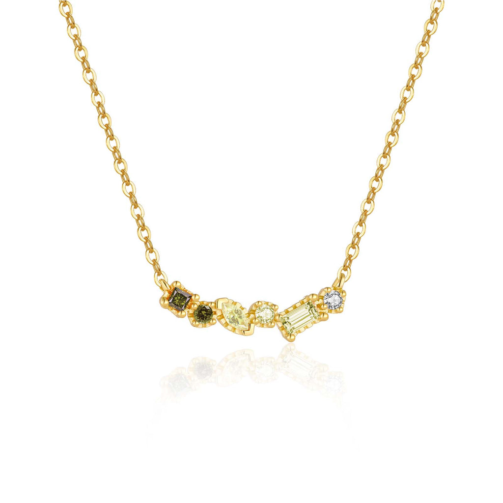 melomelo Fiona - Birthstone Necklace Gold