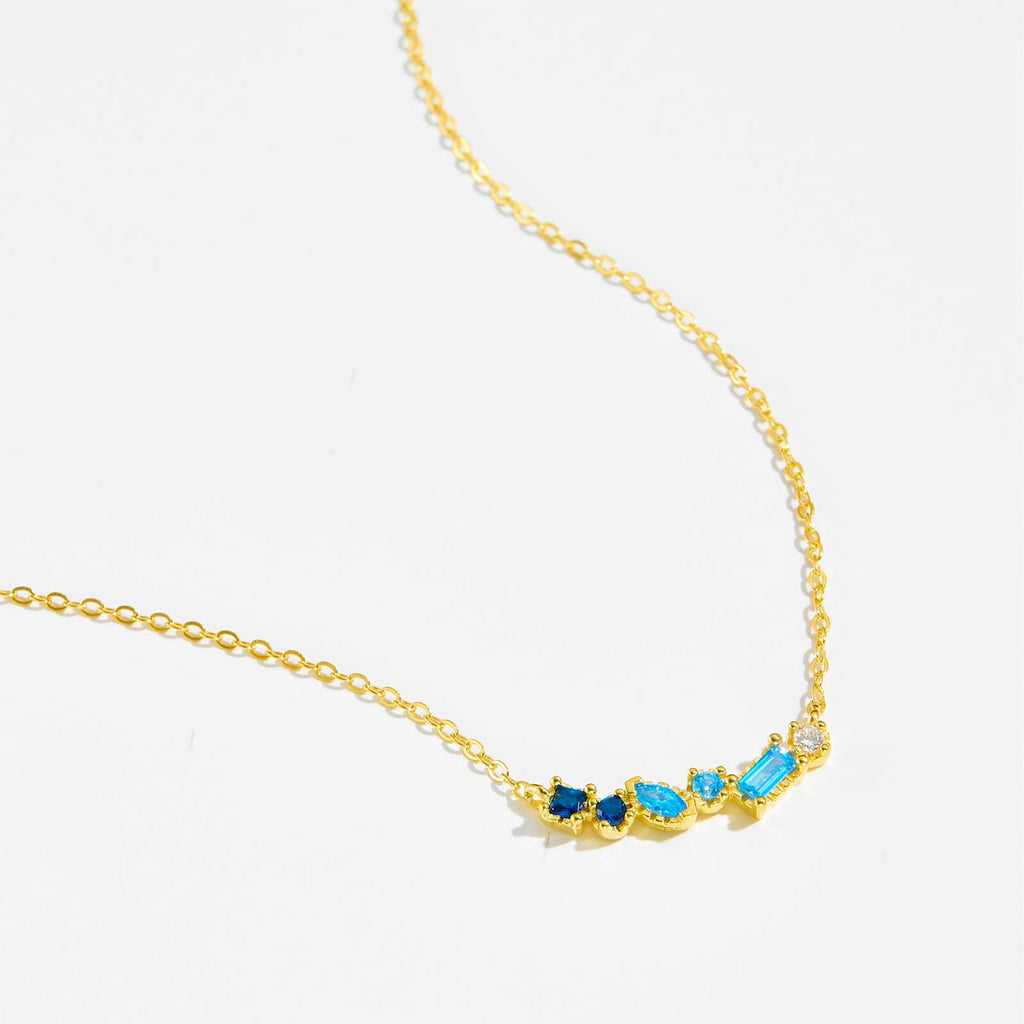 melomelo Fiona - Birthstone Necklace Gold