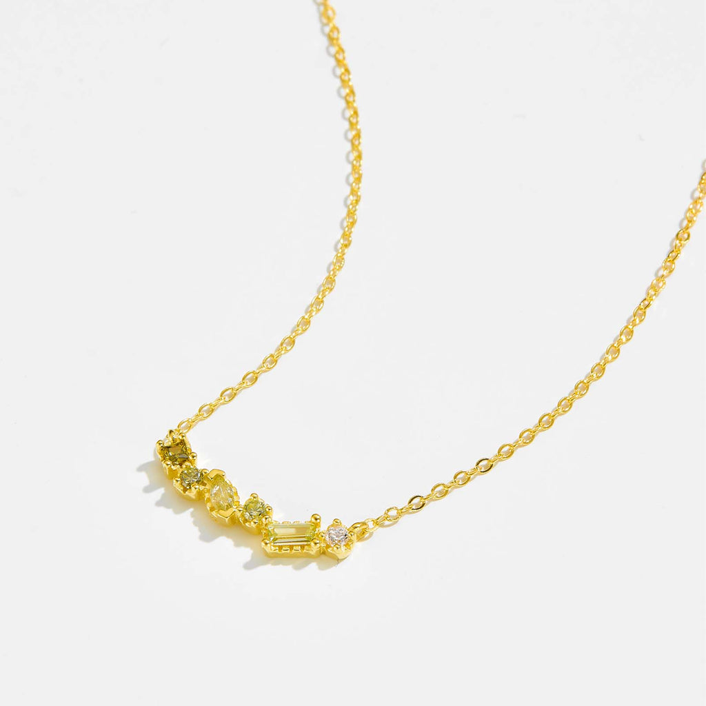 melomelo Fiona - Birthstone Necklace Gold