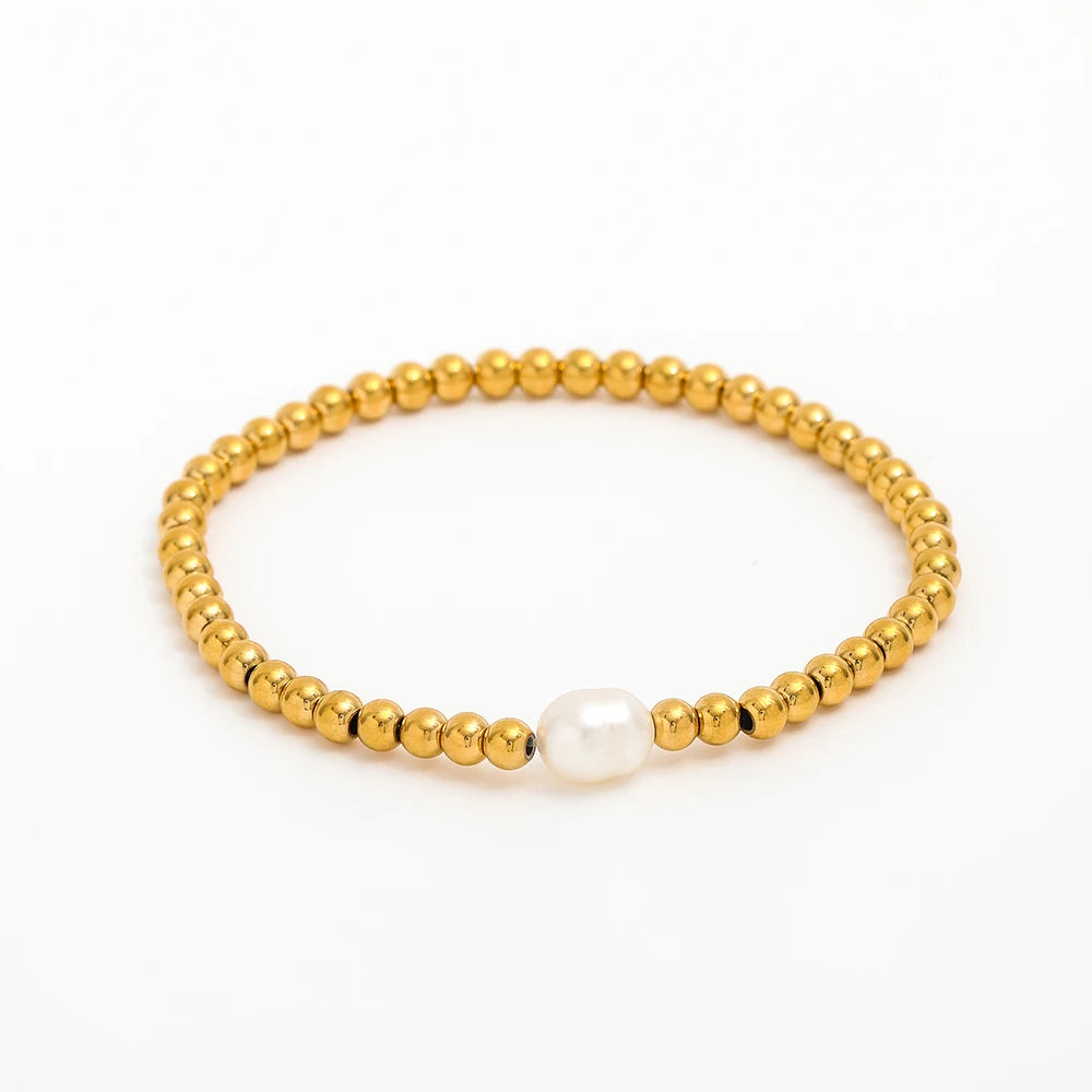 melomelo Luca - Gold Beads Bracelet