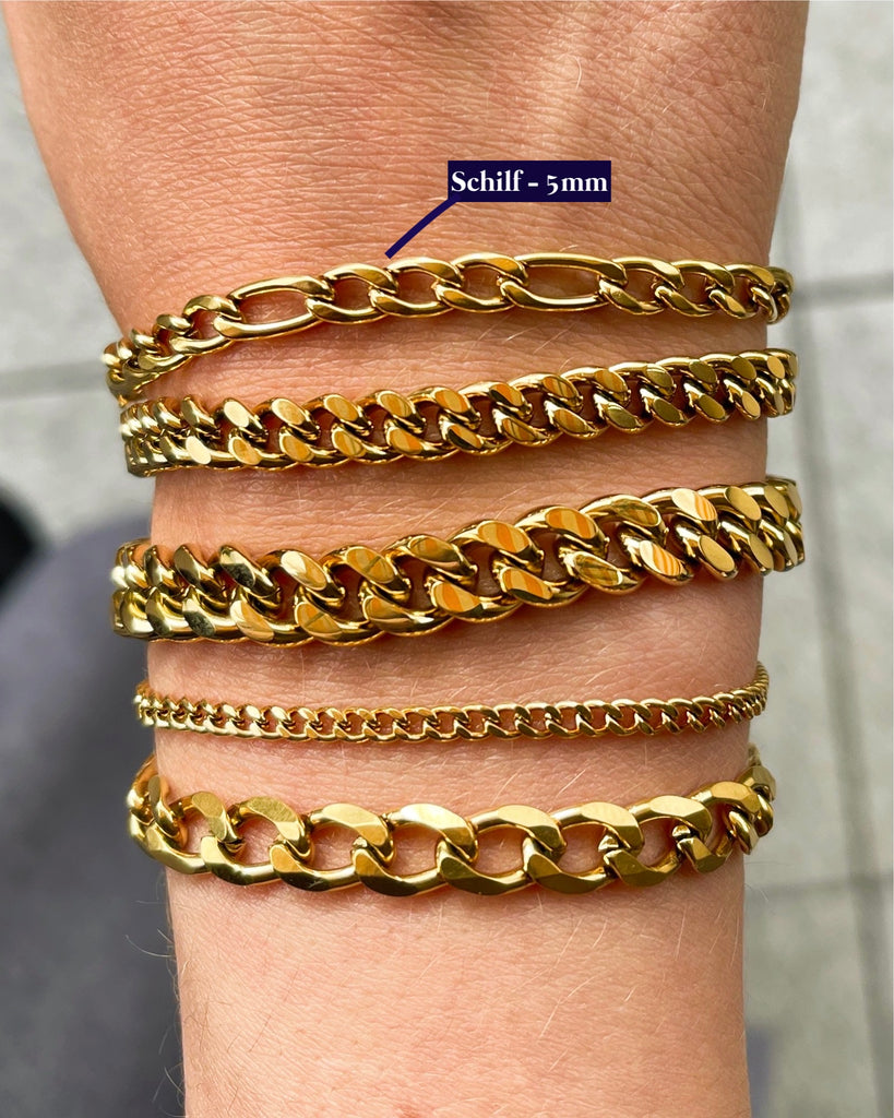 melomelo Schilf - Figaro Bracelet Gold