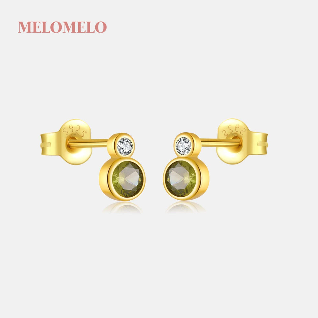 melomelo Shannon - Geometric Stud Earrings