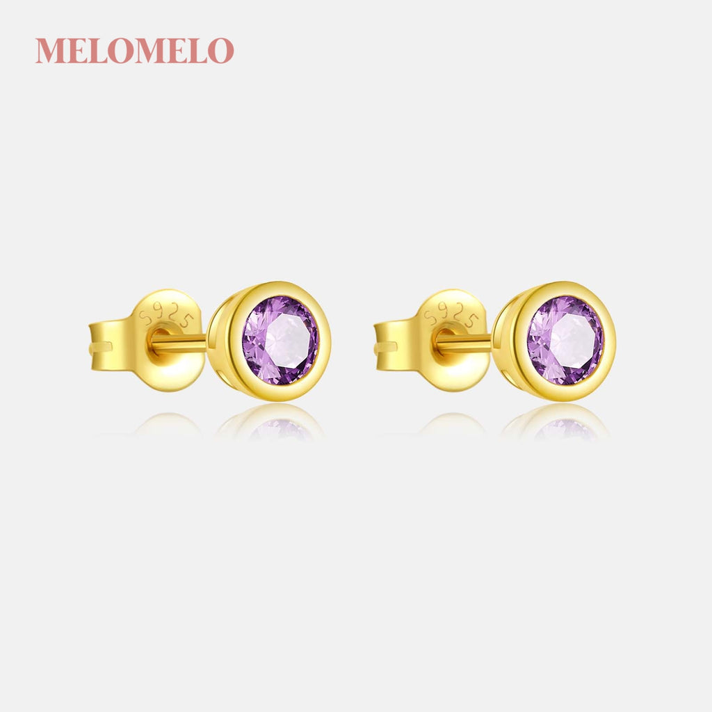 melomelo Shannon - Geometric Stud Earrings