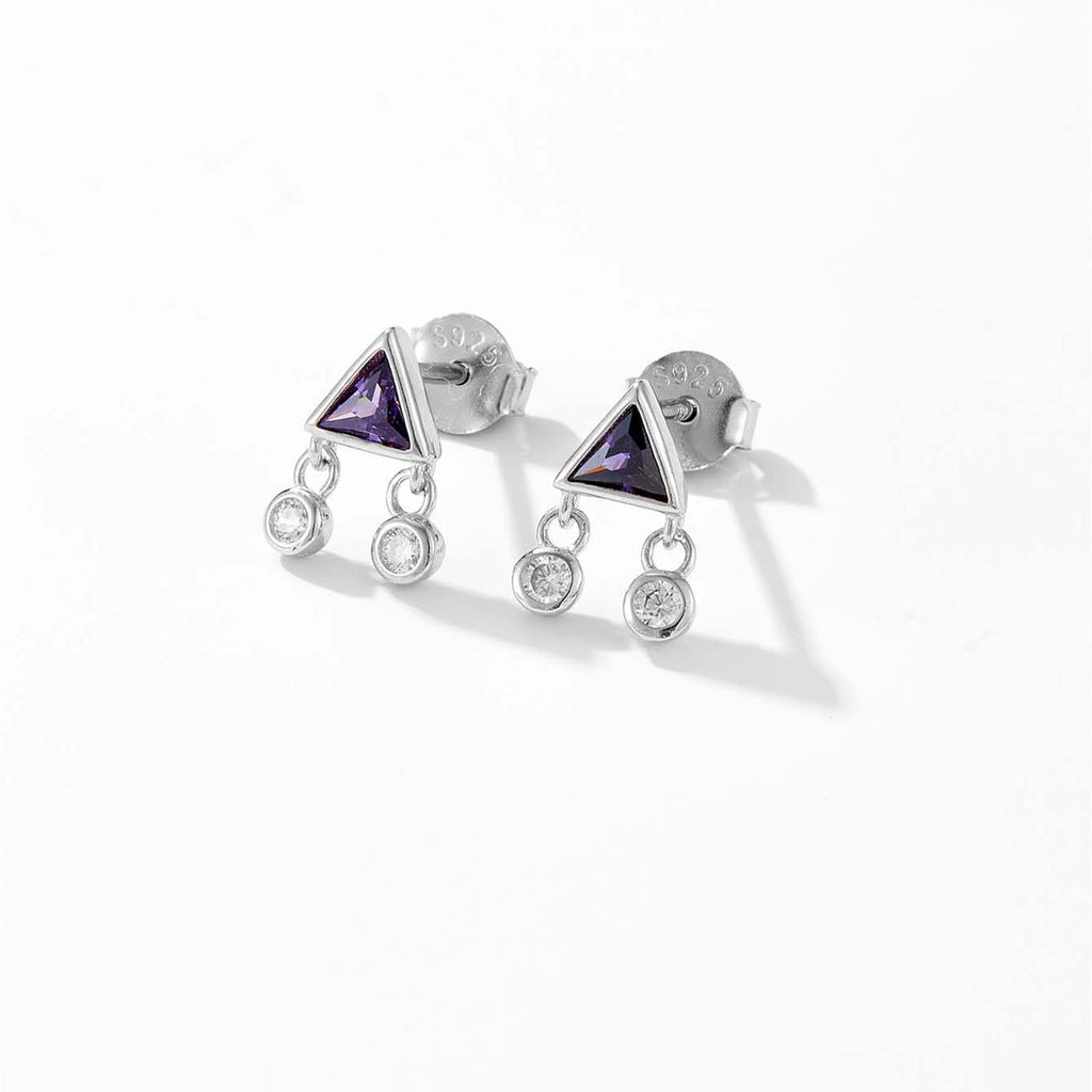 melomelo Shannon - Geometric Stud Earrings