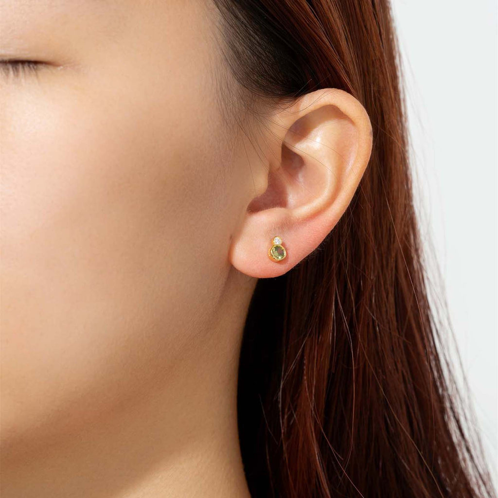 melomelo Shannon - Geometric Stud Earrings