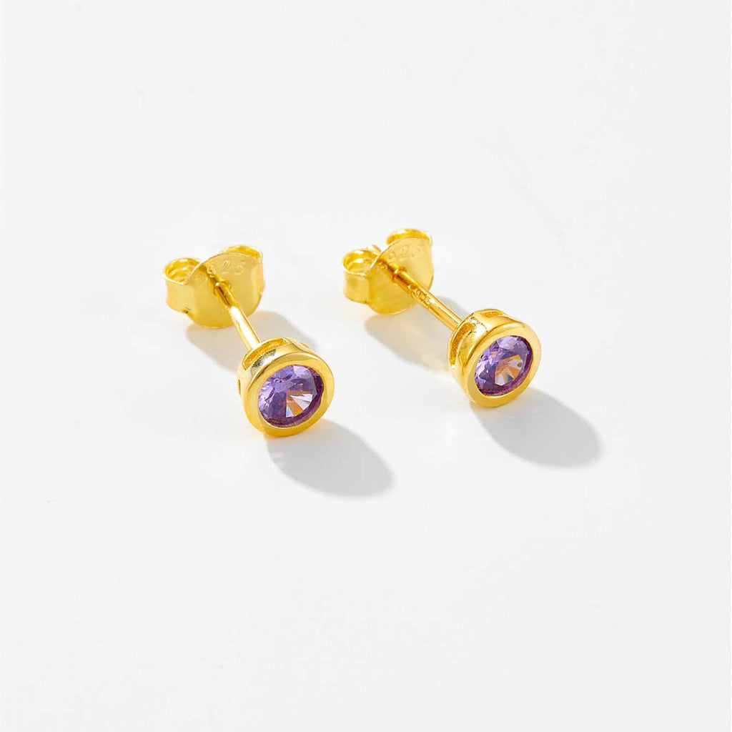 melomelo Shannon - Geometric Stud Earrings