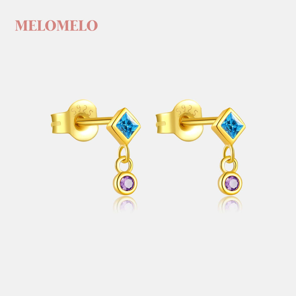 melomelo Shannon - Geometric Stud Earrings