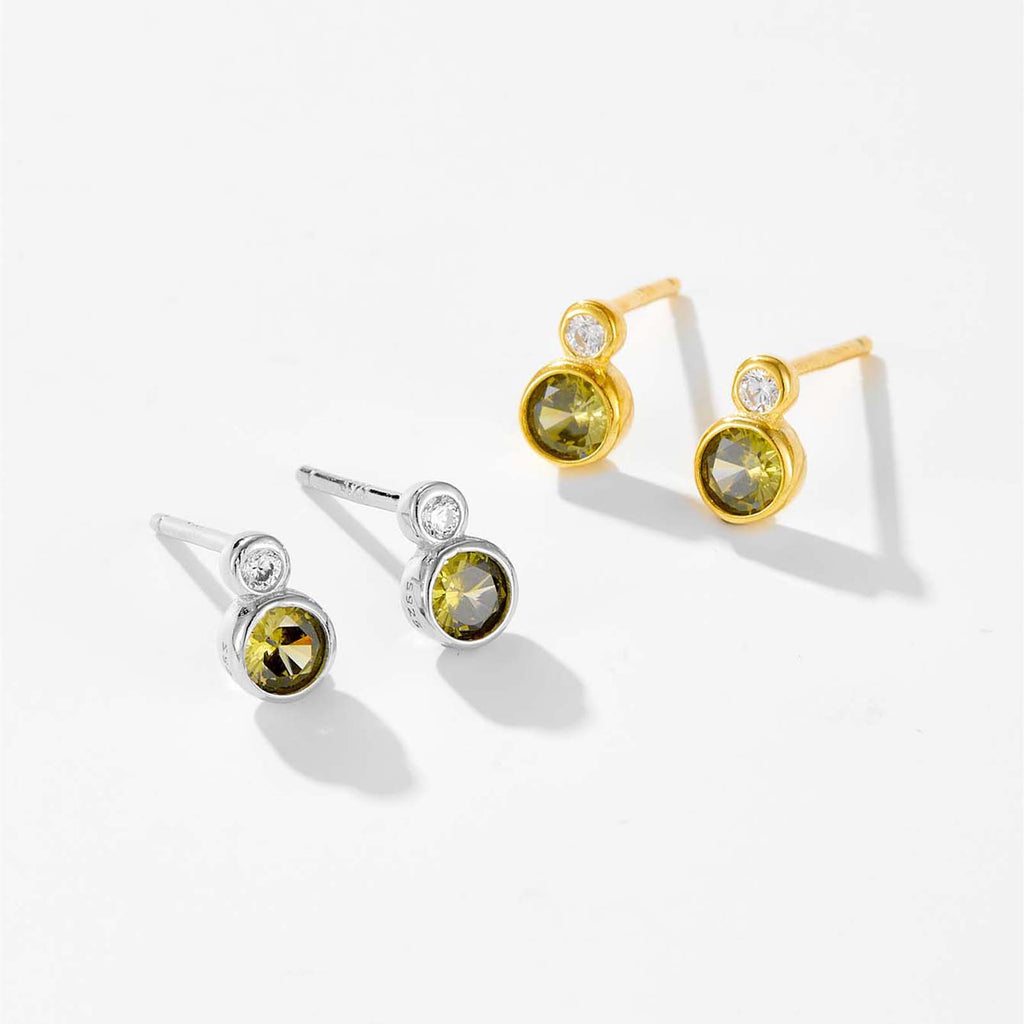 melomelo Shannon - Geometric Stud Earrings