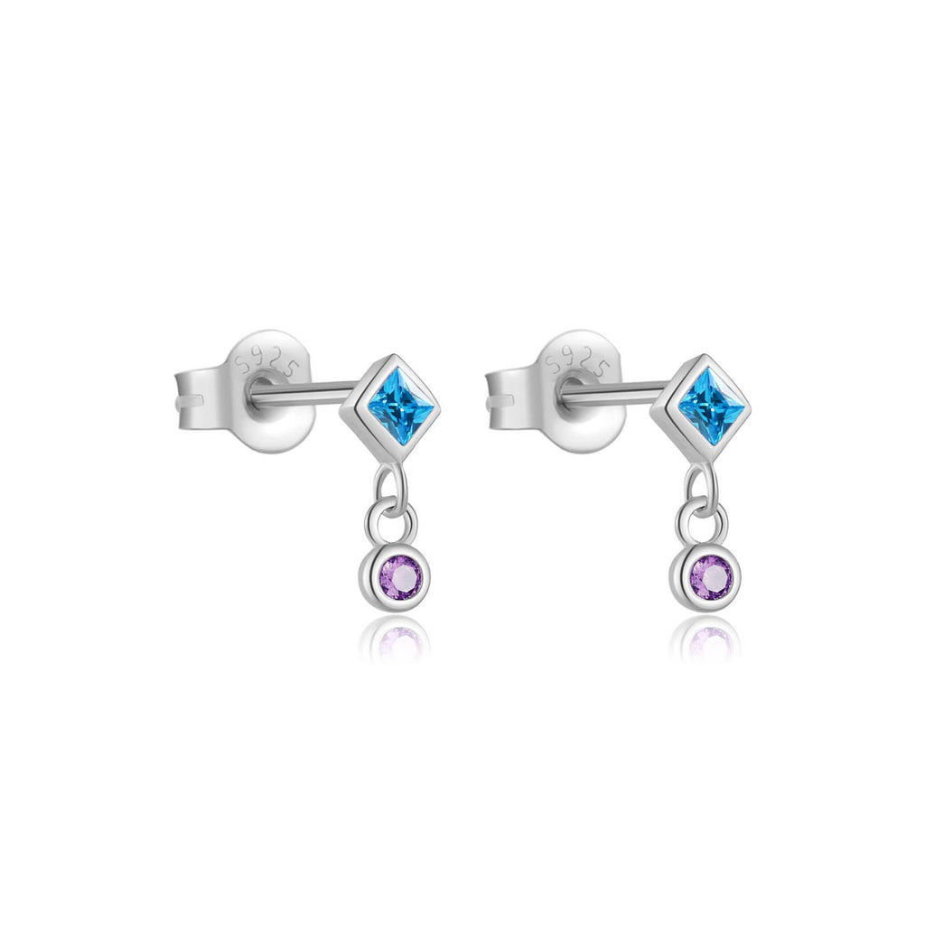 melomelo Shannon - Geometric Stud Earrings