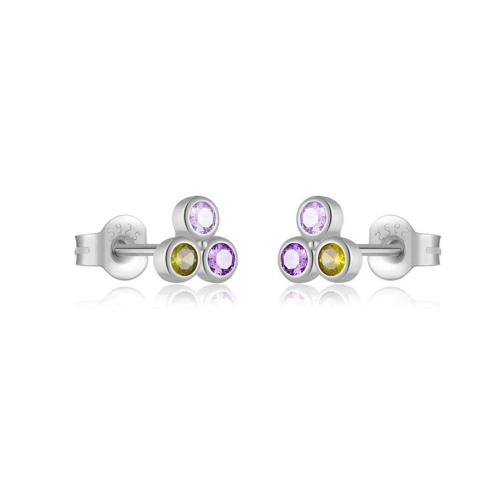 melomelo Shannon - Geometric Stud Earrings