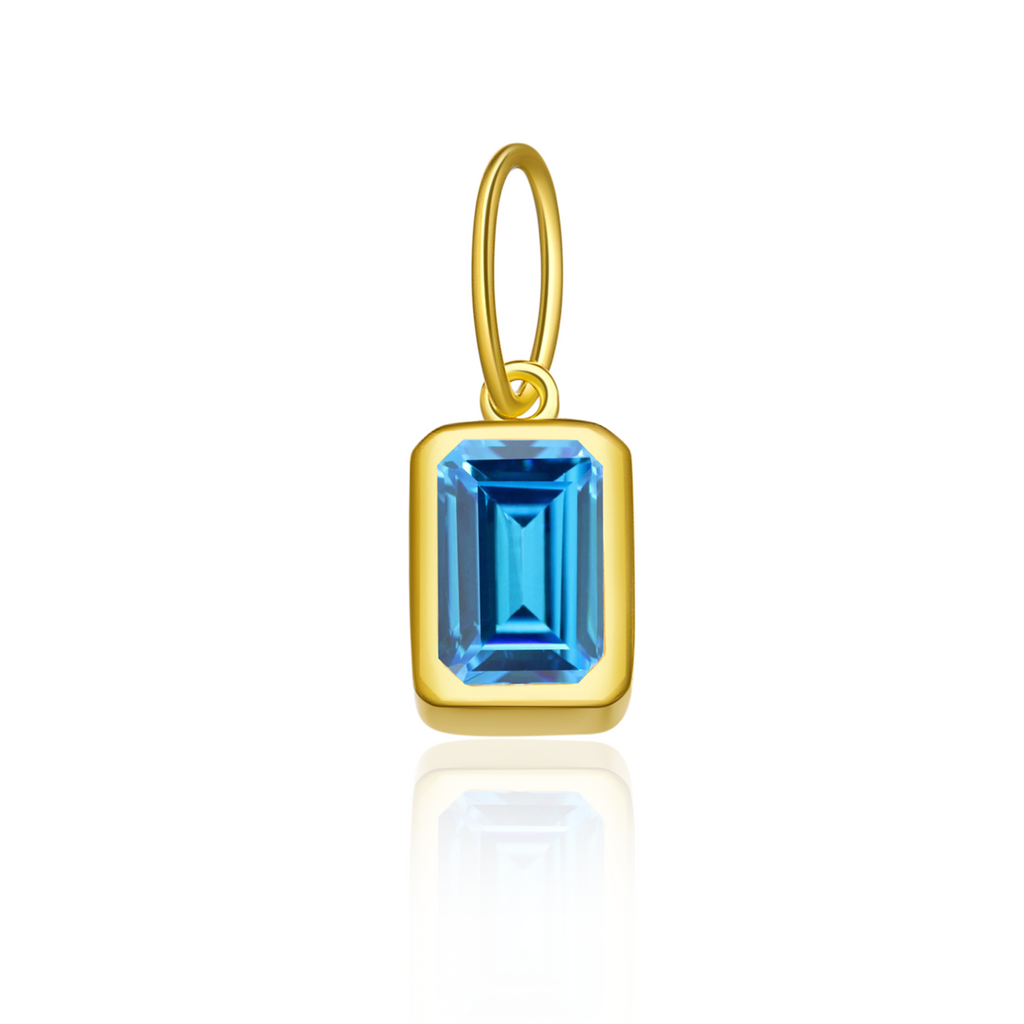 Shauna - Birthstone Baguette Charm