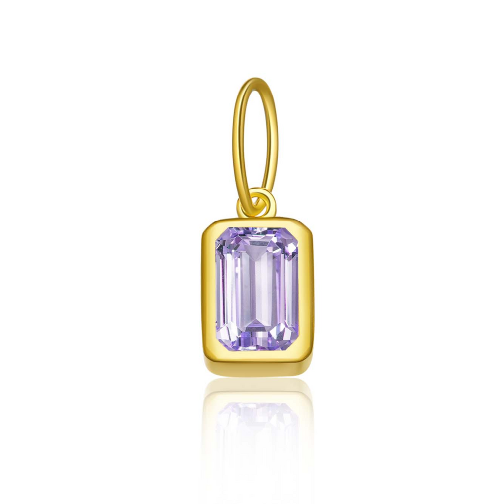 Shauna - Birthstone Baguette Charm