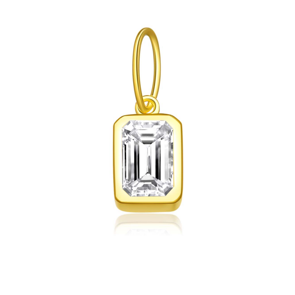 Shauna - Birthstone Baguette Charm