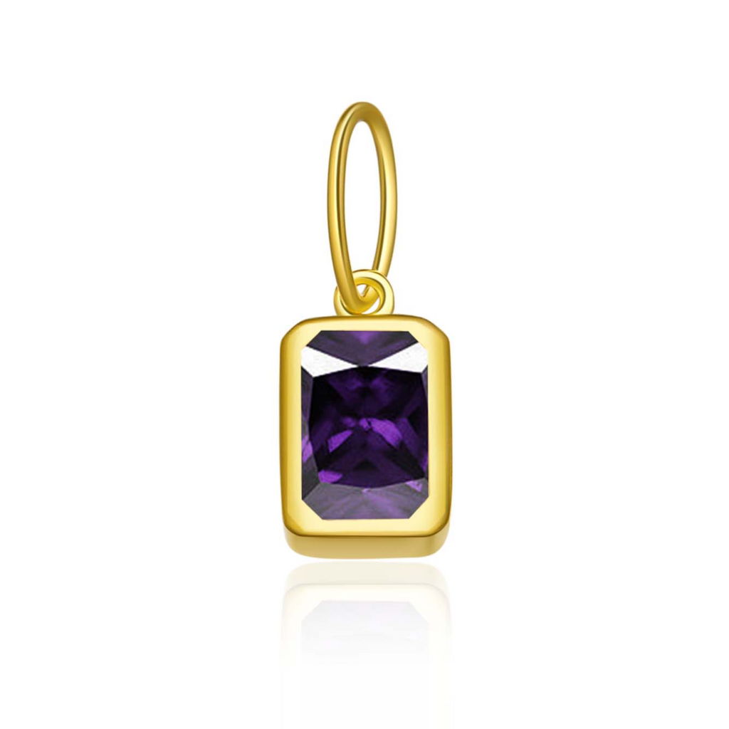 Shauna - Birthstone Baguette Charm