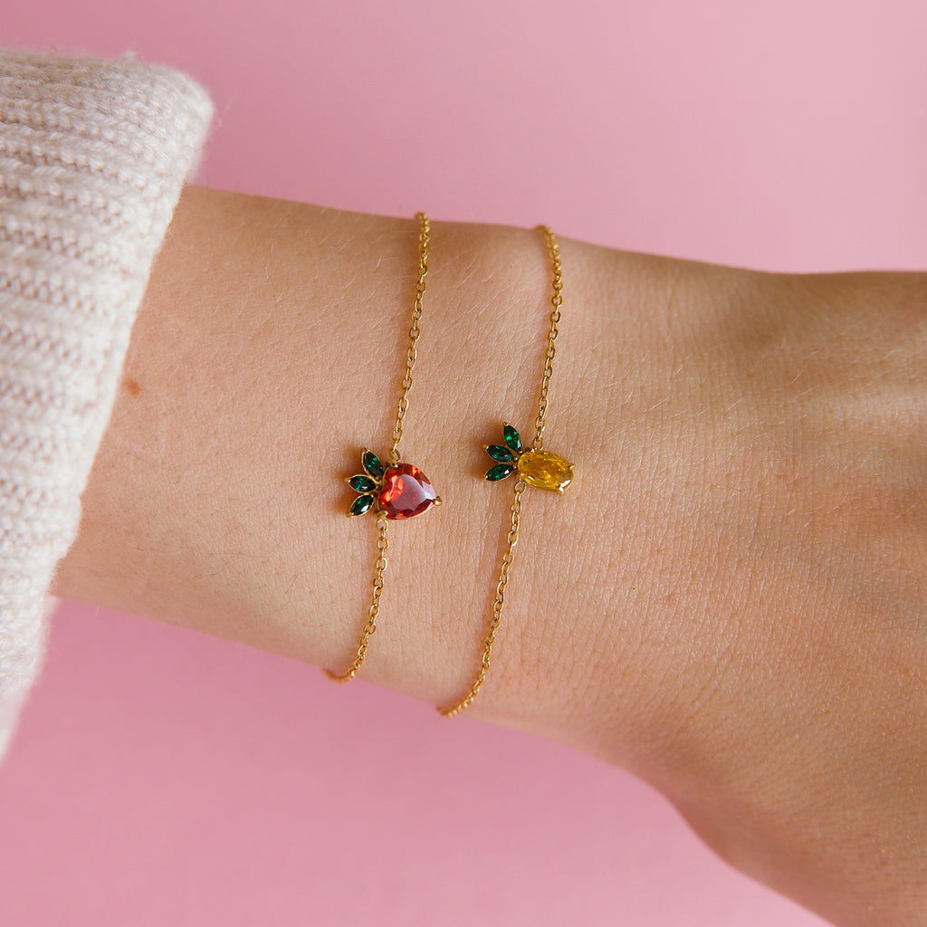 melomelo Sweet - Pineapple & Strawberry Bracelet