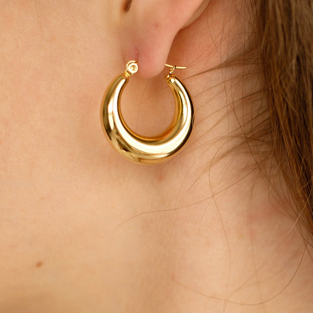 melomelo Timothy - Gold Hoops Small & Large