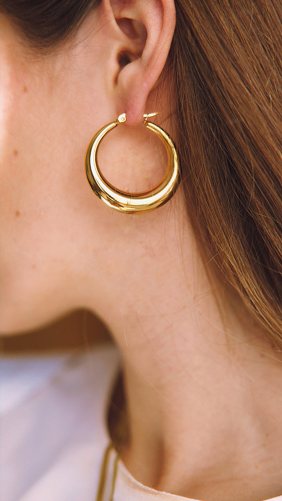 melomelo Timothy - Gold Hoops Small & Large