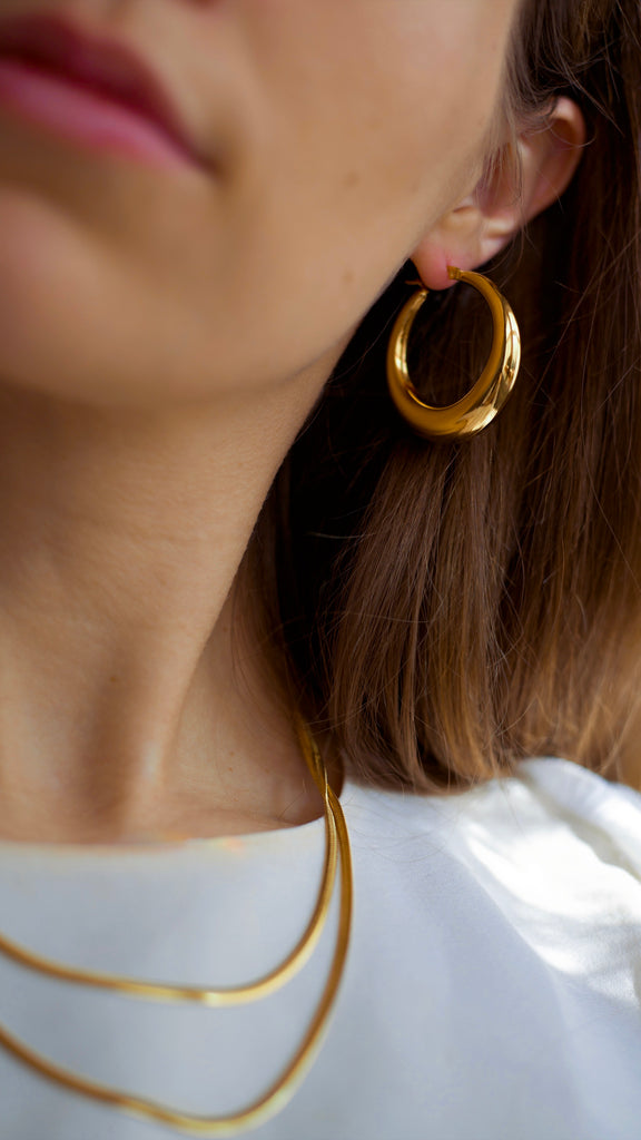 melomelo Timothy - Gold Hoops Small & Large