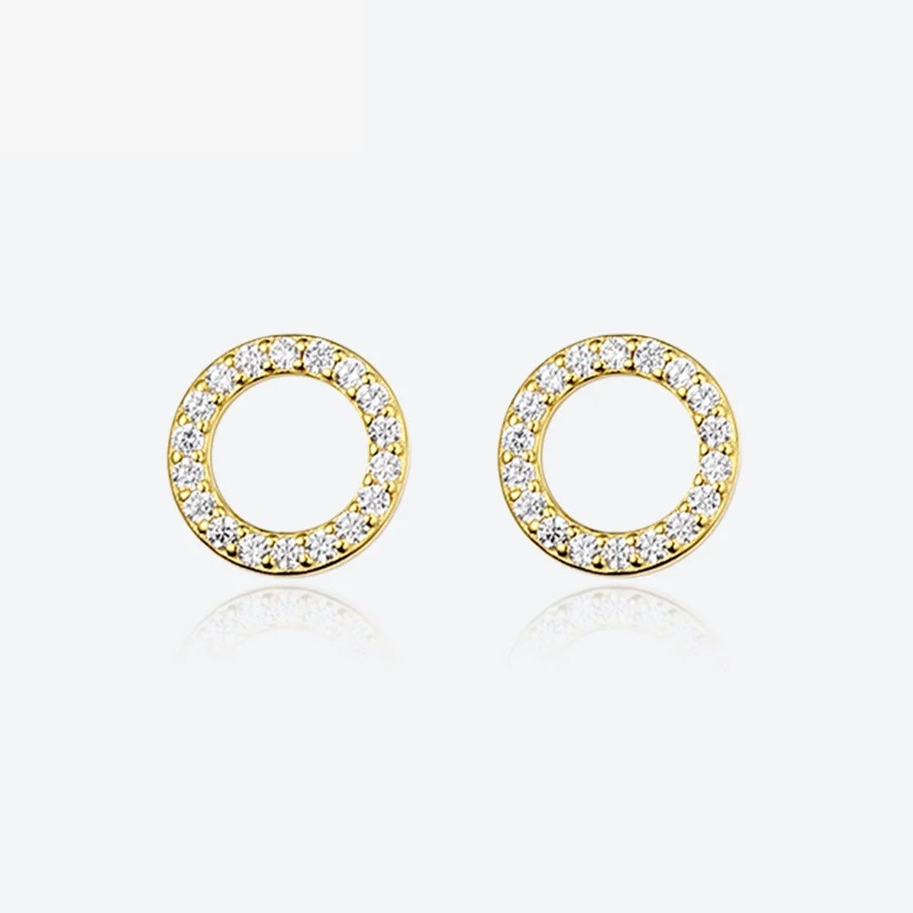 melomelo Wen - Circle Earrings Gold 