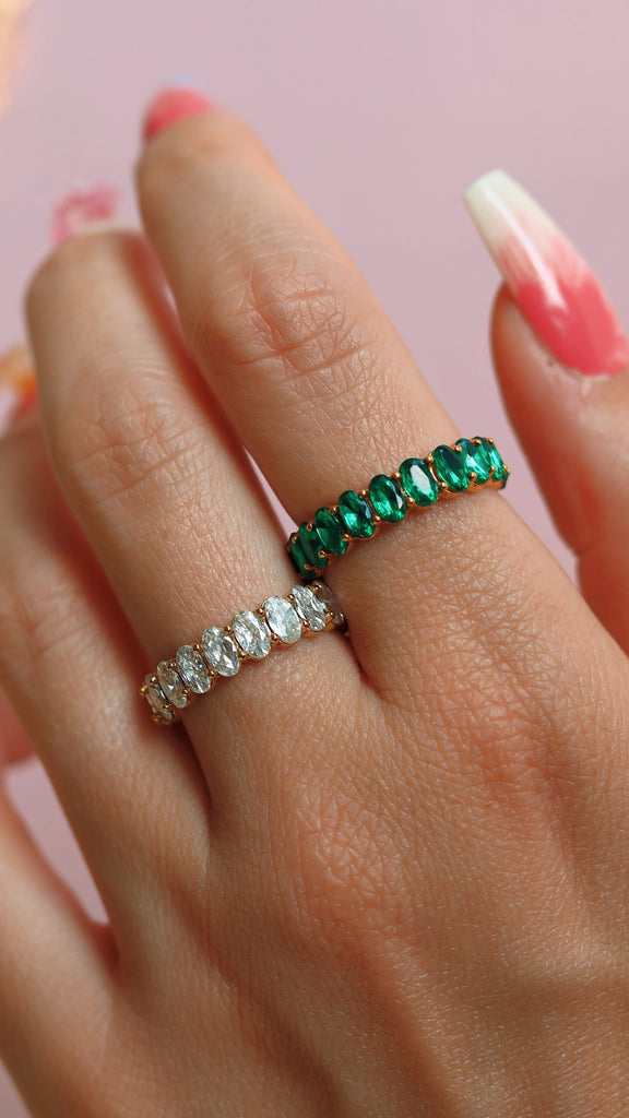 melomelo Ava - Eternity Ring Stack