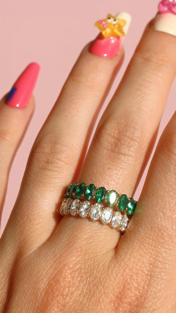 melomelo Ava - Eternity Ring Stack