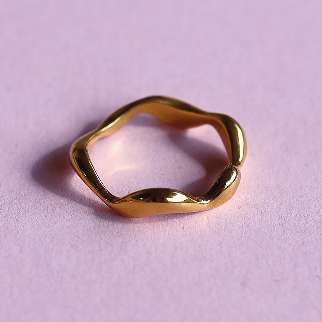 melomelo Dante - Wave Ring Gold