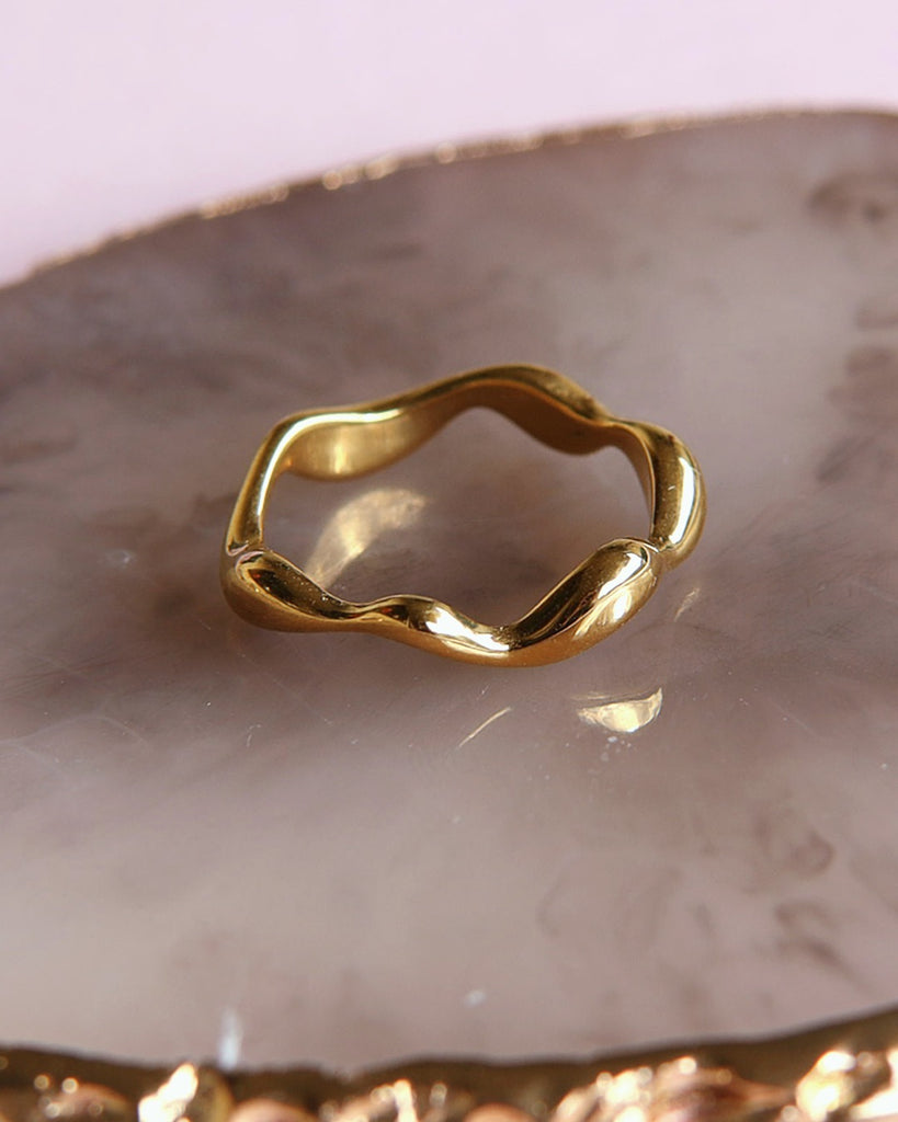 melomelo Dante - Wave Ring Gold