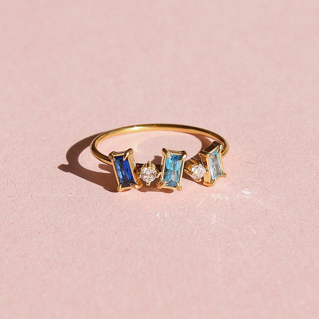 melomelo Dara - Multi Stone Ring Gold