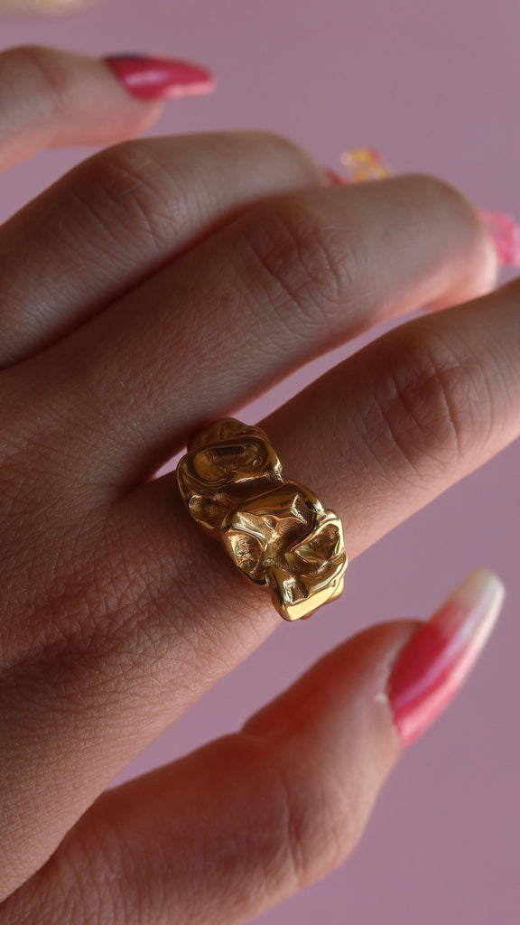 melomelo Lava - Melted Gold Ring