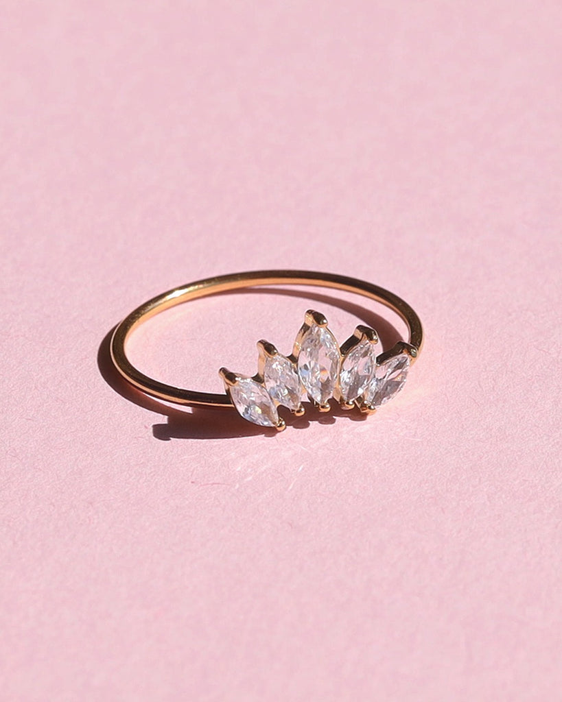 melomelo Rosy - Antique Diamond Cluster Ring