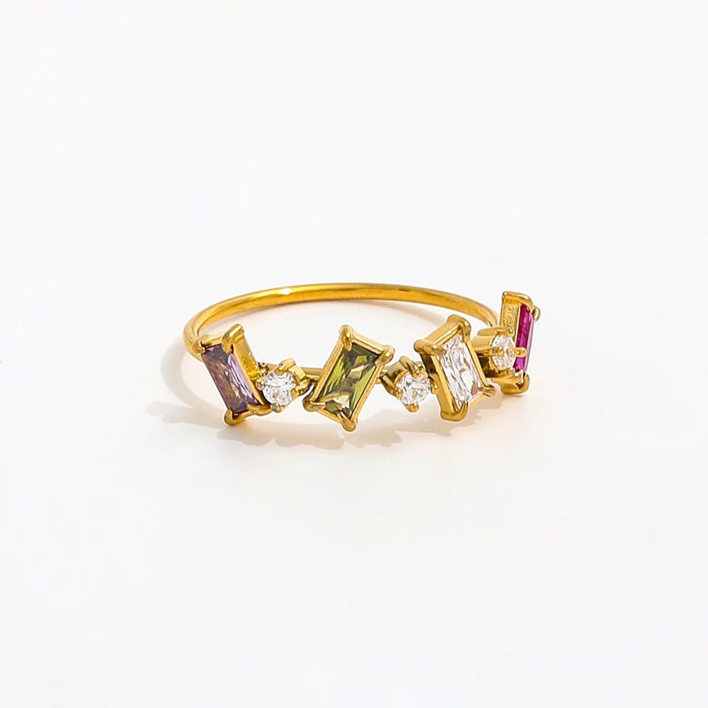 melomelo Dara - Multi Stone Ring Gold