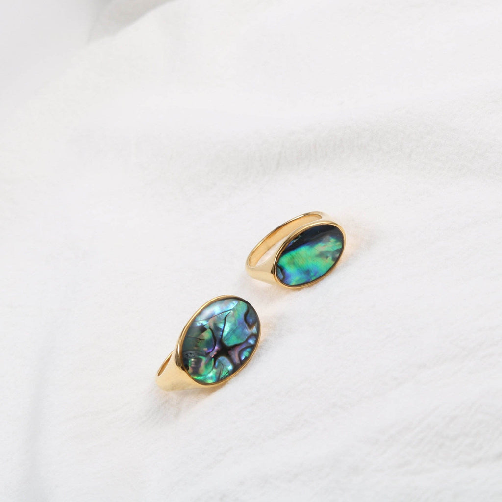 melomelo Zoila - Abalone Rings Vintage